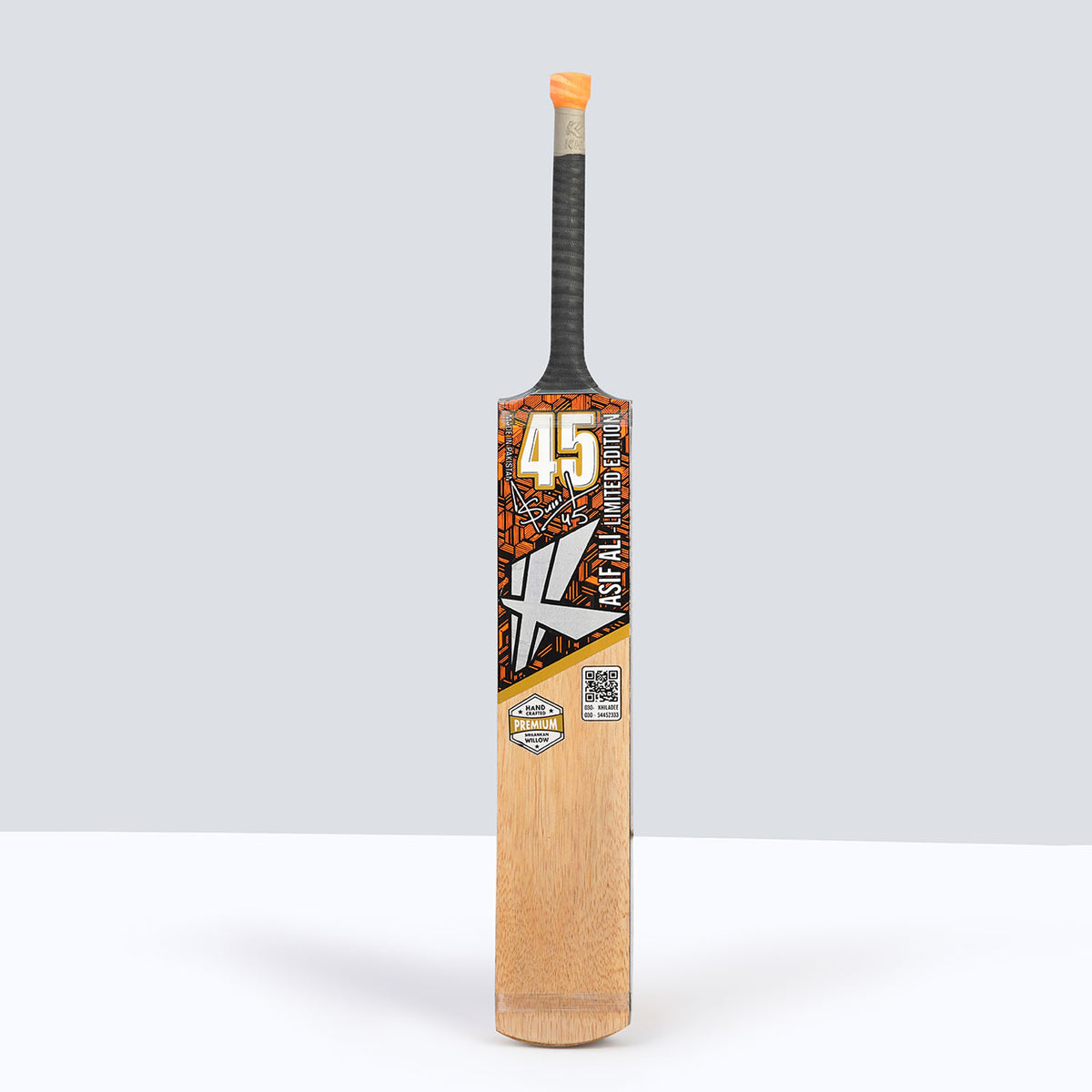 Khiladee – Asif Ali Edition  - Premium Coconut Bat (Orange Edition)