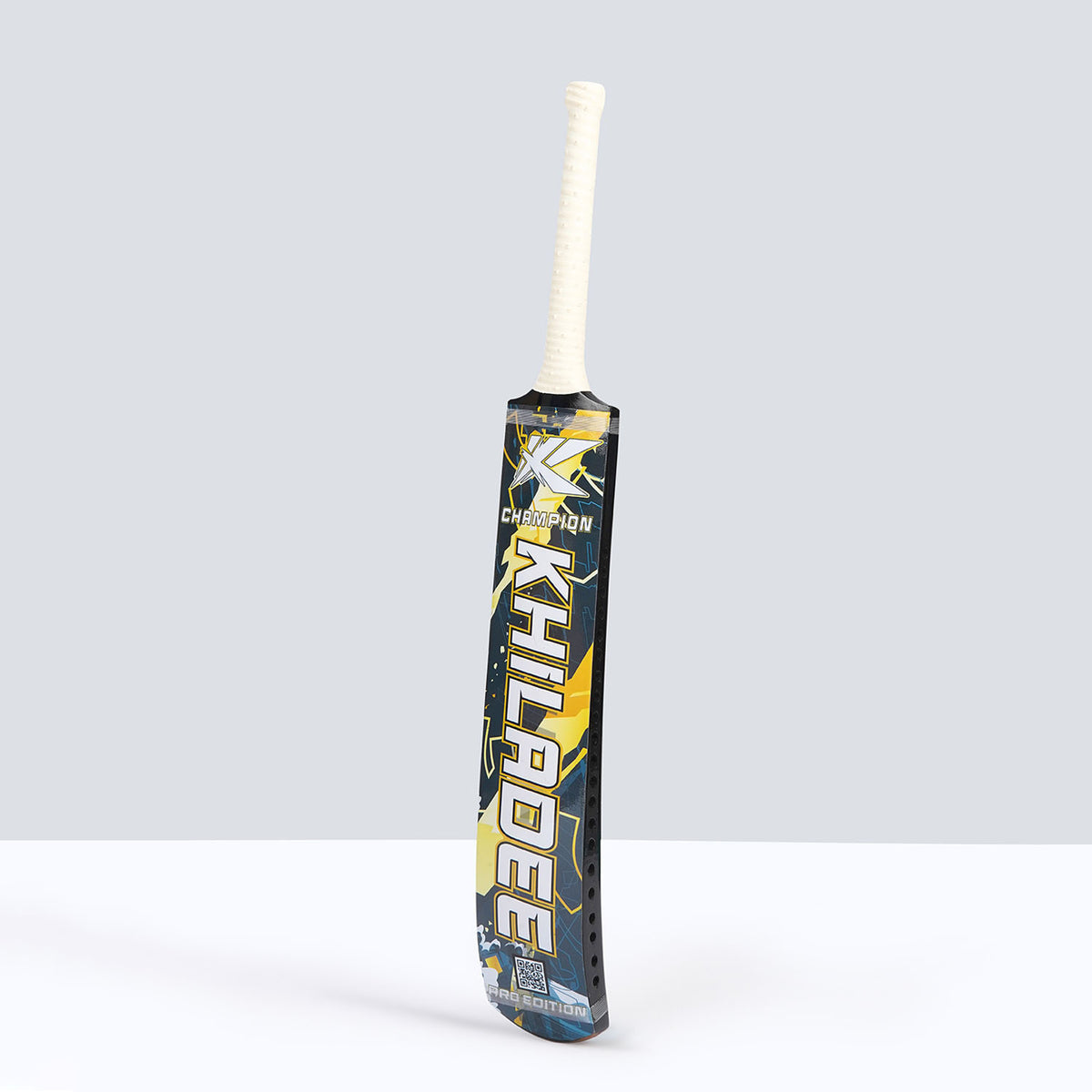 Khiladee - Champion- Full Cane - Cricket Bat (Black Edition)