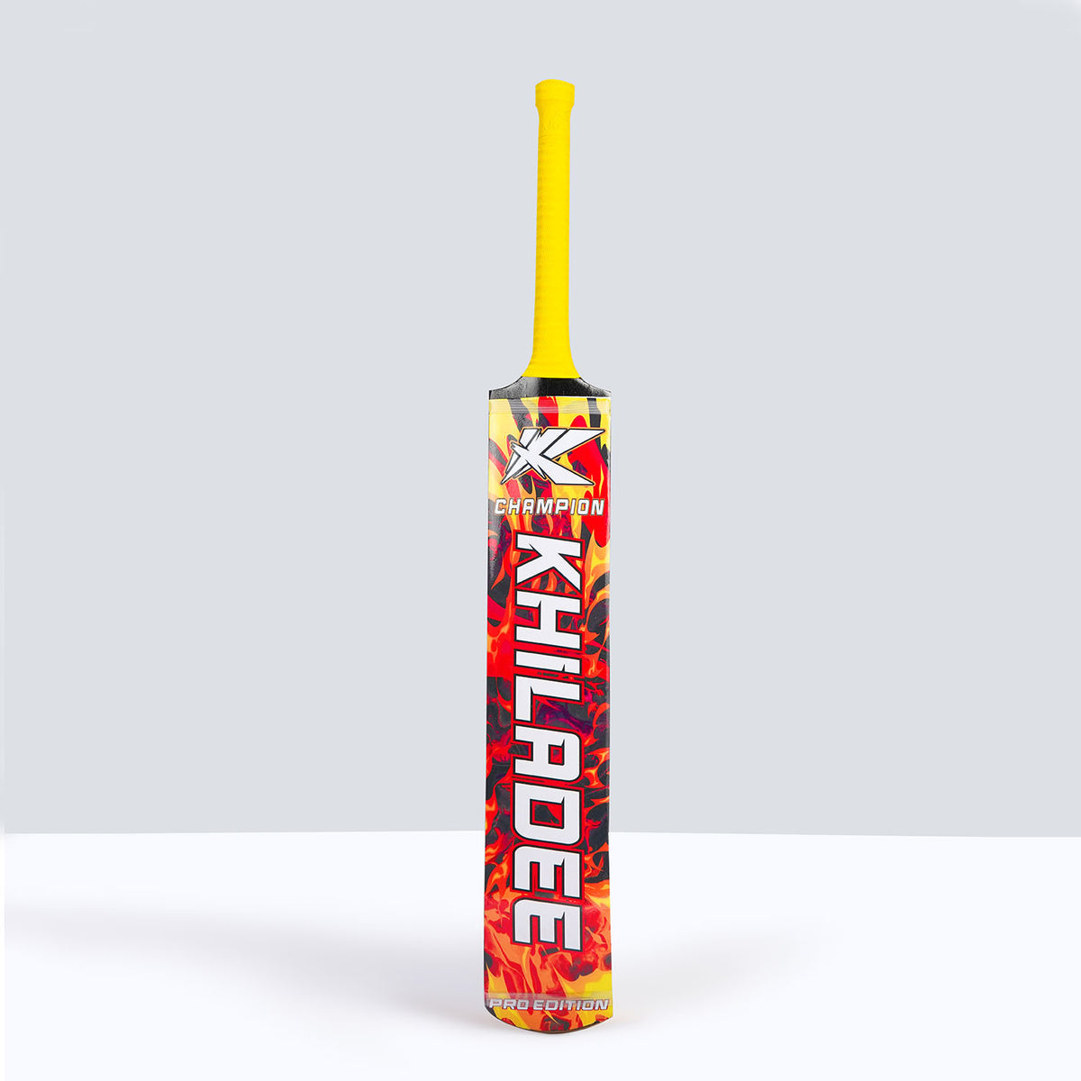 Khiladee - Champion- Full Cane - Cricket Bat ( Orange Edition)