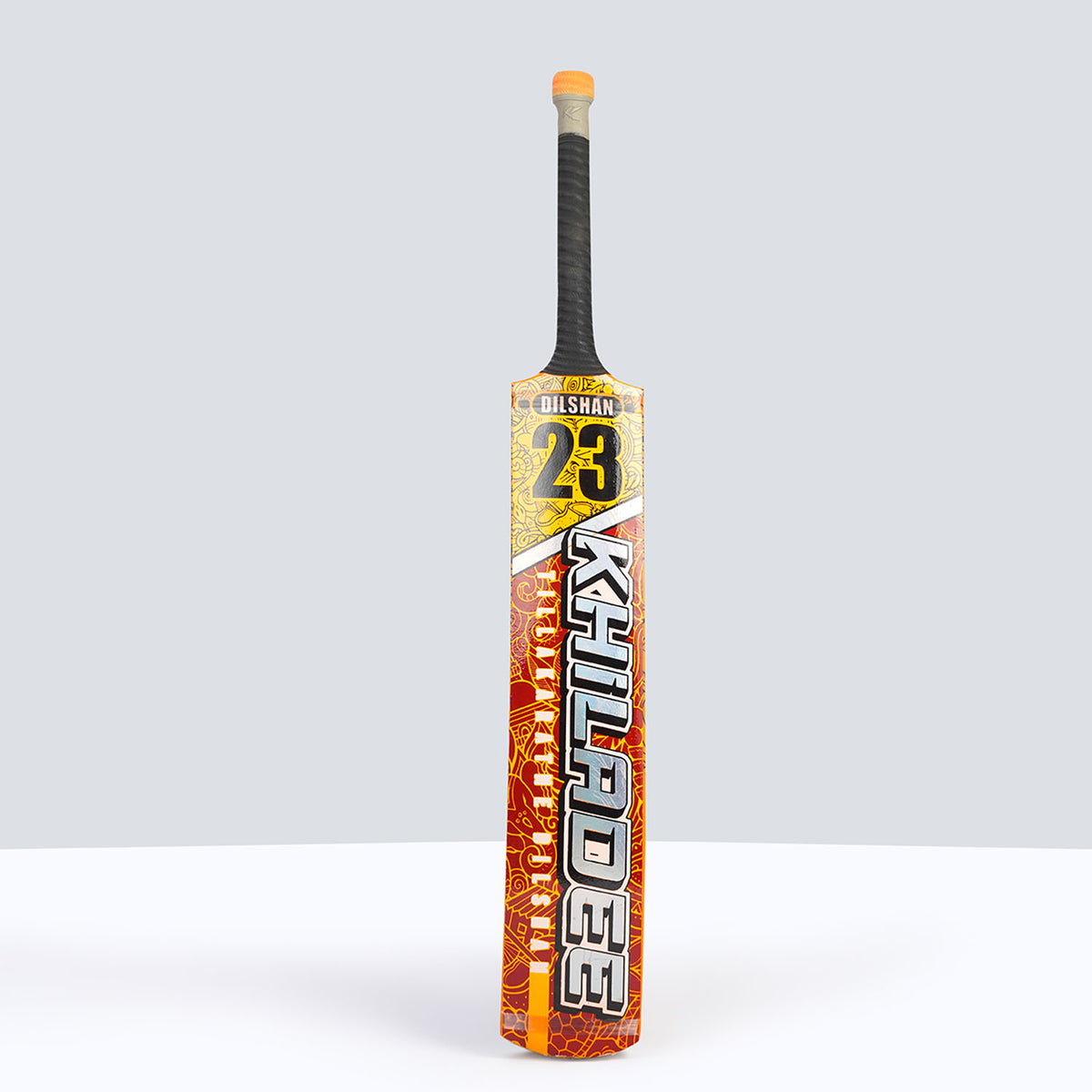 Khiladee – Tilakratne Dilshan Edition - Premium Coconut Bat (Orange and Maroon Edition)