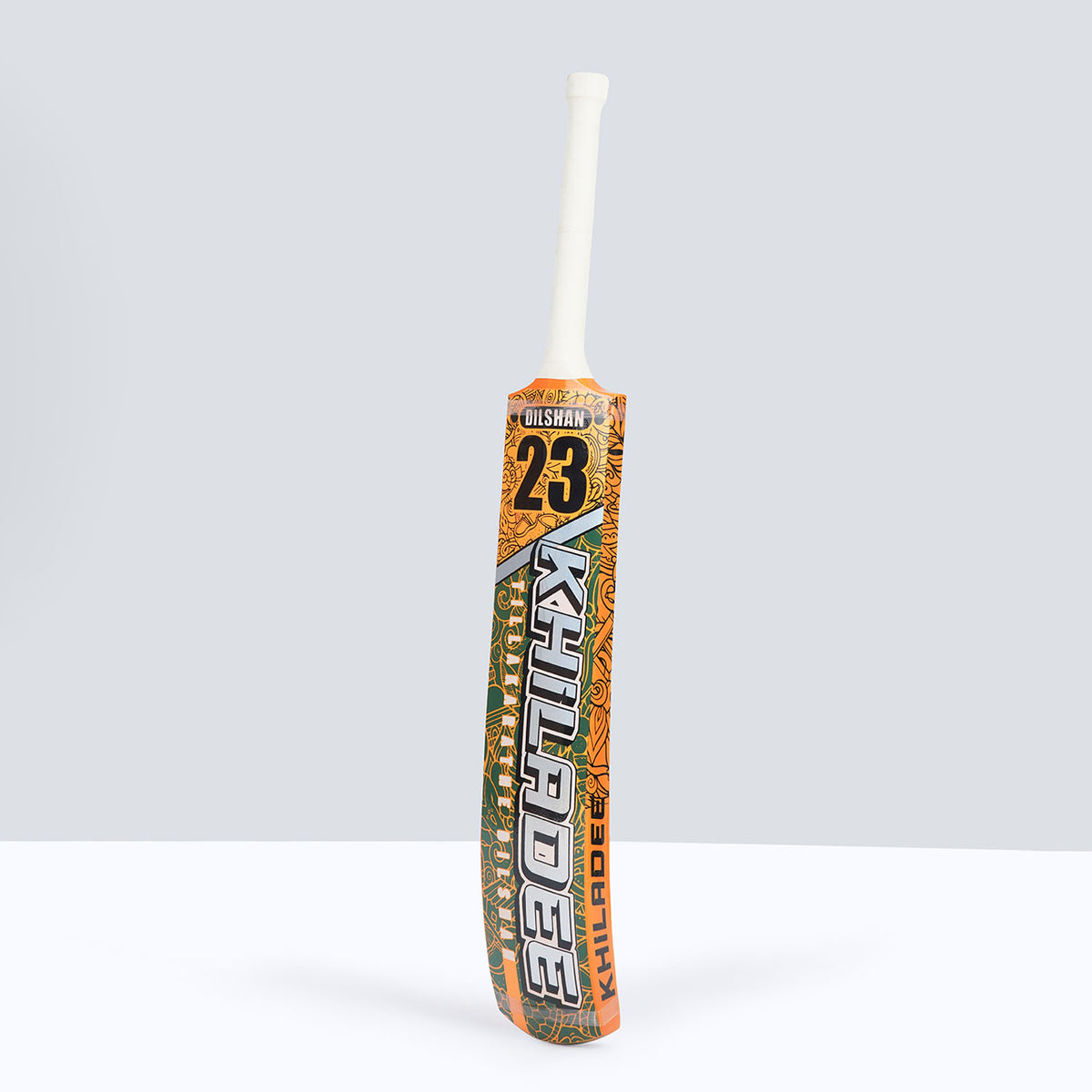 Khiladee – Tilakratne Dilshan Edition - Premium Coconut Bat (Orange and Yellow Edition)