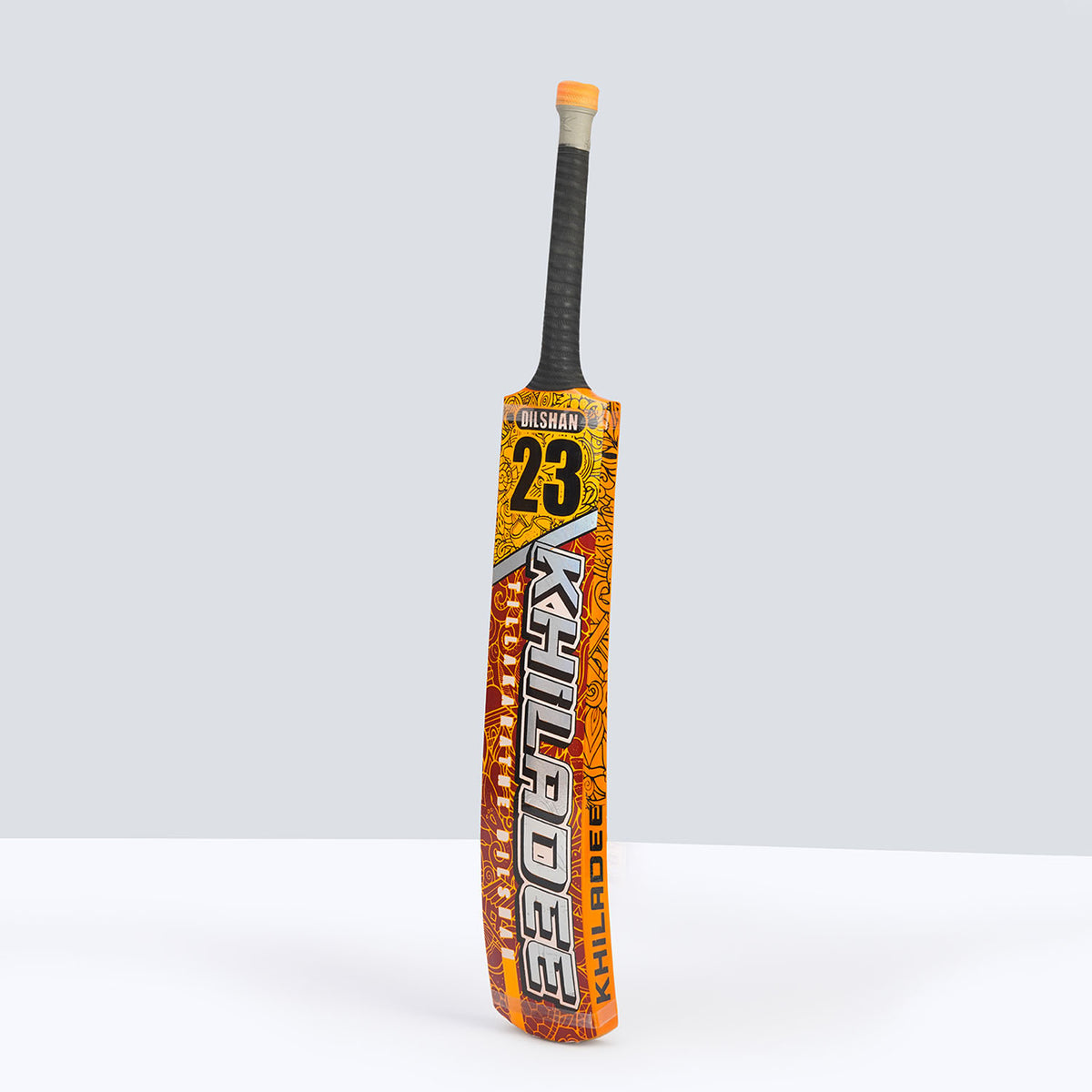 Khiladee – Tilakratne Dilshan Edition - Premium Coconut Bat (Orange and Maroon Edition)