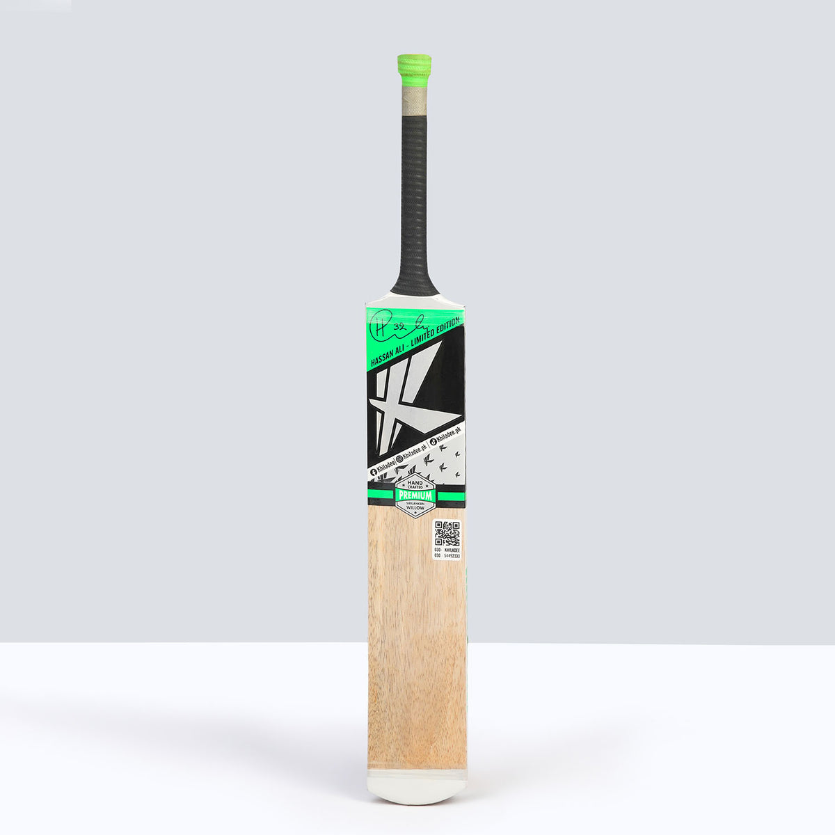 Khiladee – Hassan Ali – 32 Edition - Premium Coconut Bat (Green Edition)
