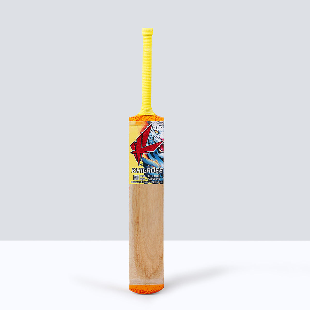 Khiladee – Sher Edition - Premium Coconut Bat (Yellow Edition)