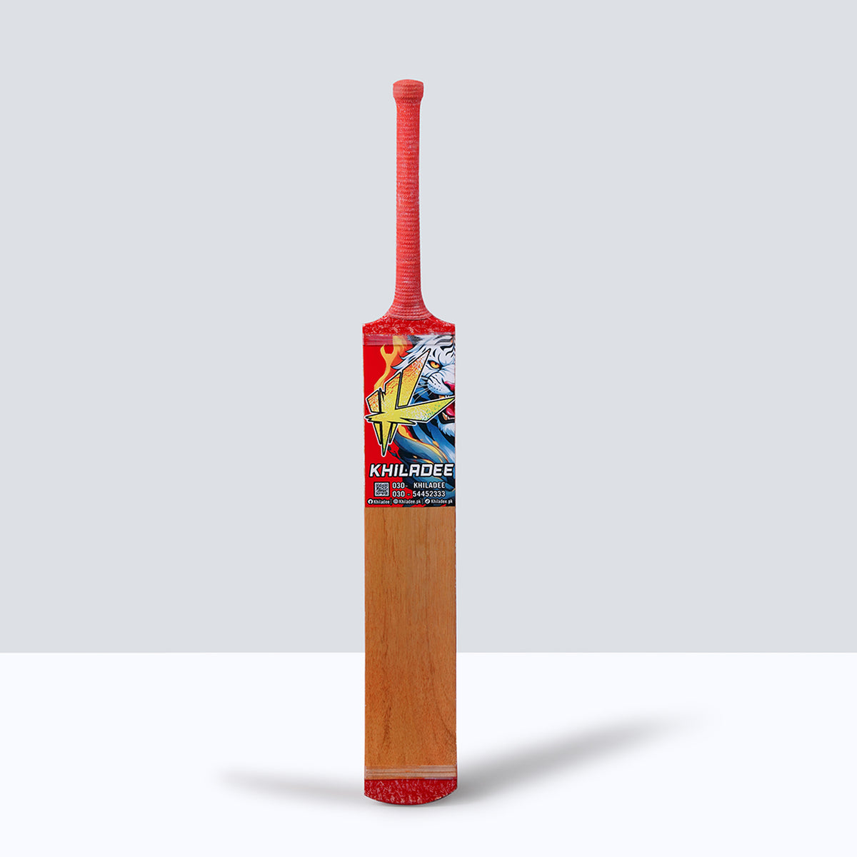 Khiladee – Sher Edition - Premium Coconut Bat (Red Edition)