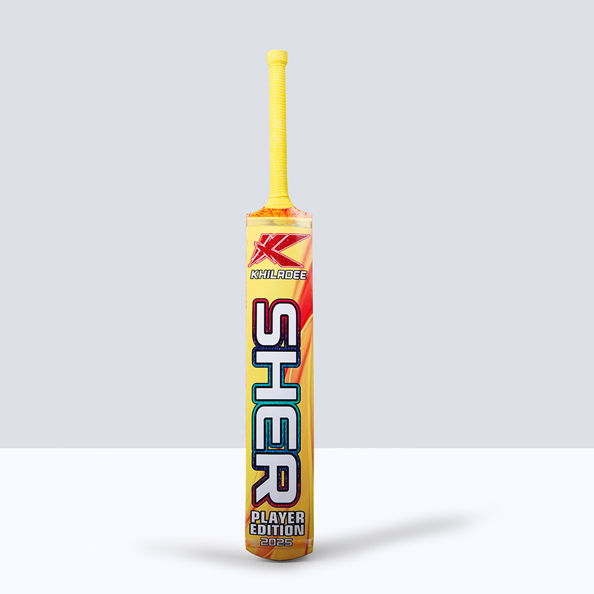 Khiladee – Sher Edition - Premium Coconut Bat (Yellow Edition)