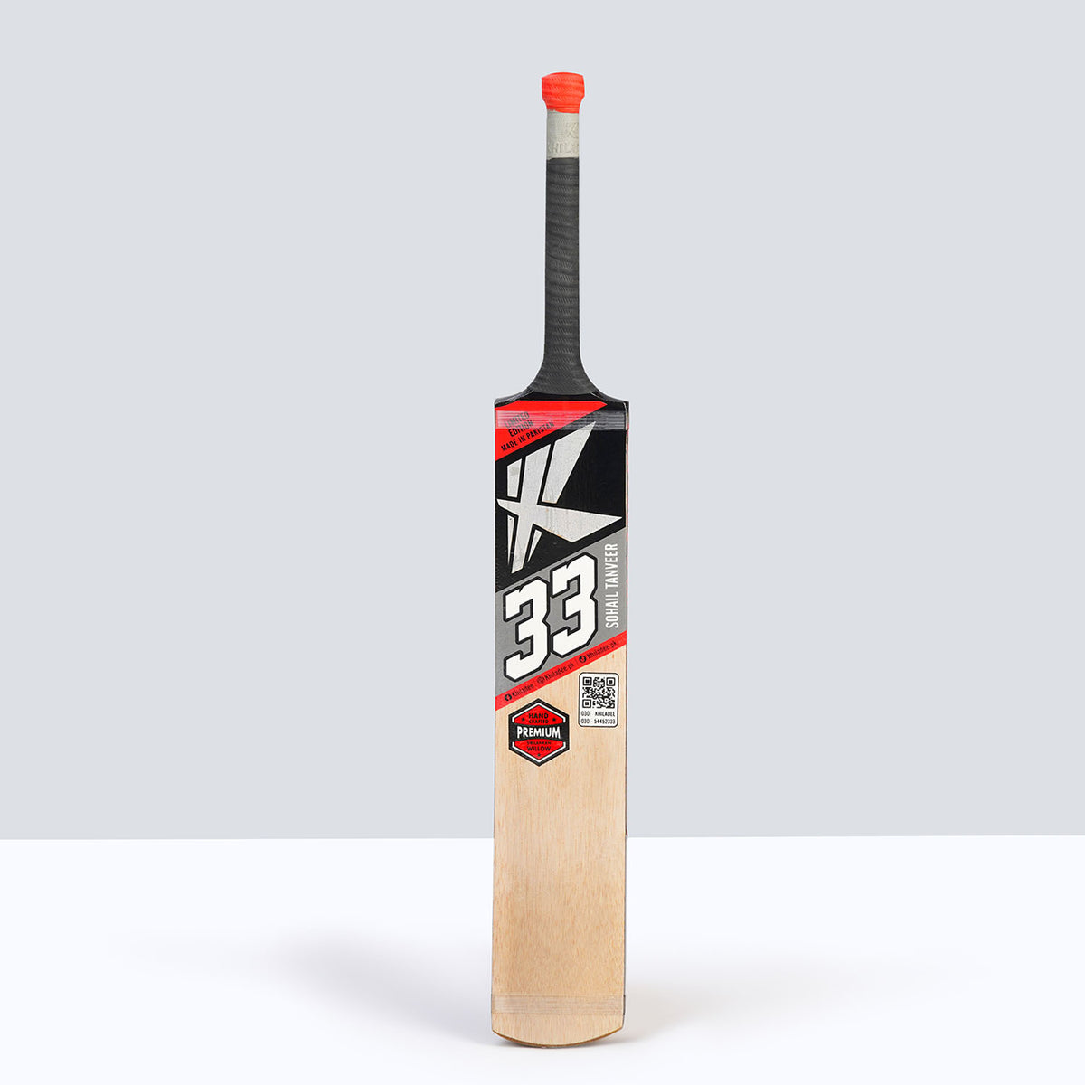 Khiladee – Sohail Tanveer Edition  - Premium Coconut Edition Bat (Red Edition)