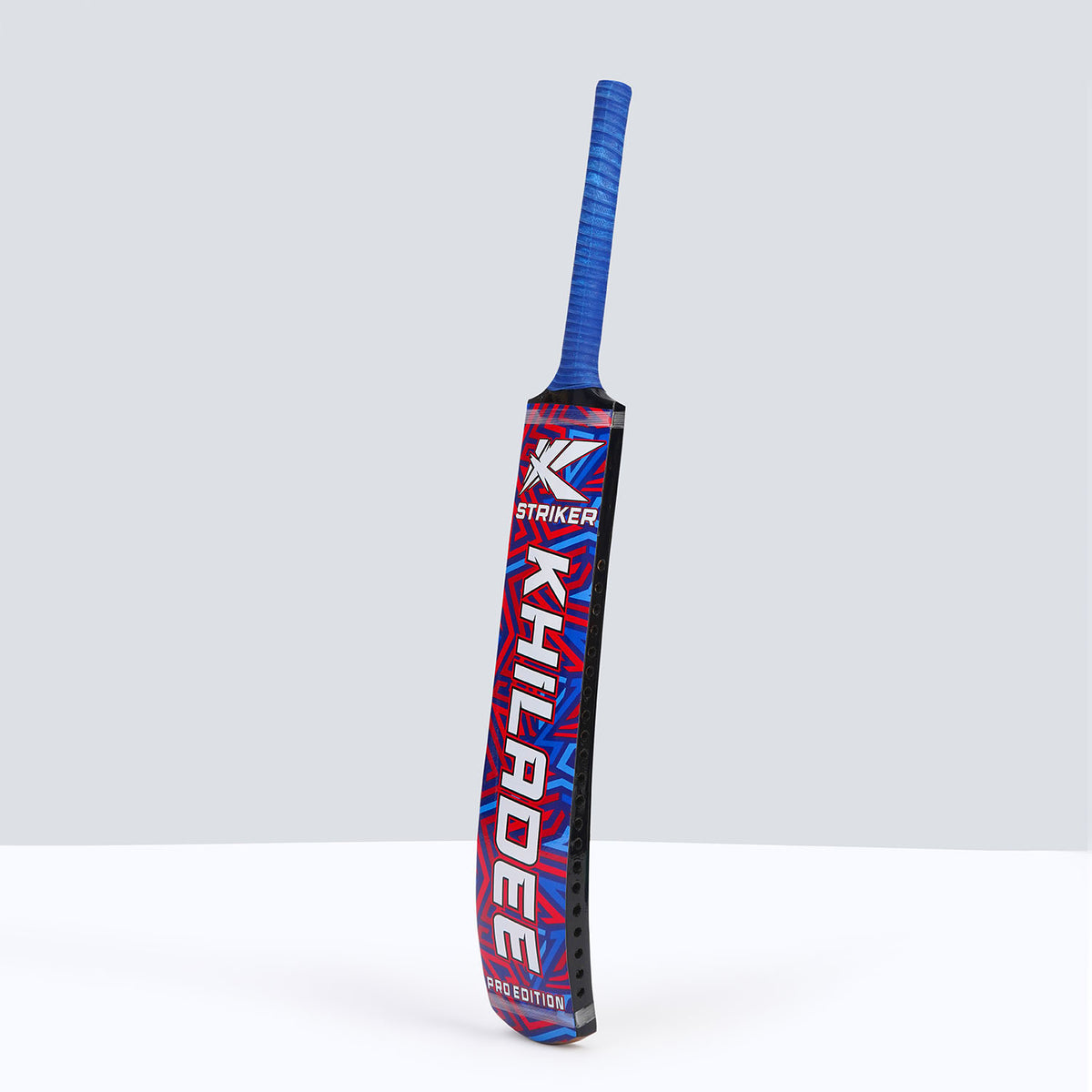 Khiladee - Striker - Full Cane - Cricket Bat (Blue Edition)