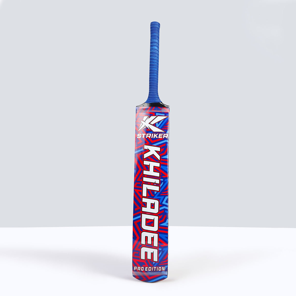 Khiladee - Striker - Full Cane - Cricket Bat (Blue Edition)