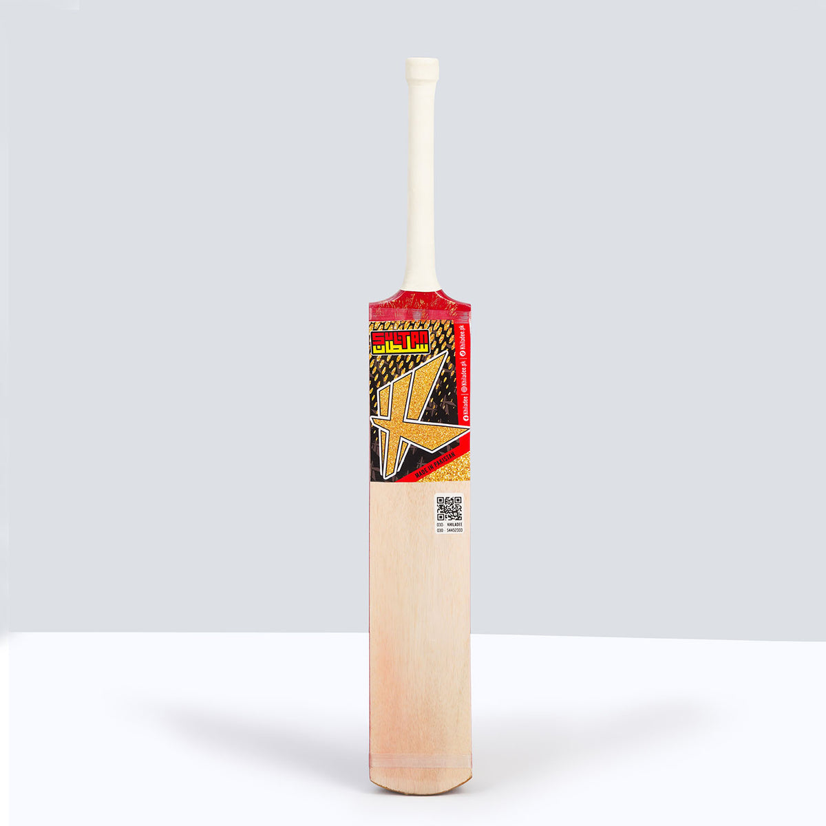 Khiladee - Sultan Edition - Premium Coconut Bat (Black and Red Edition)